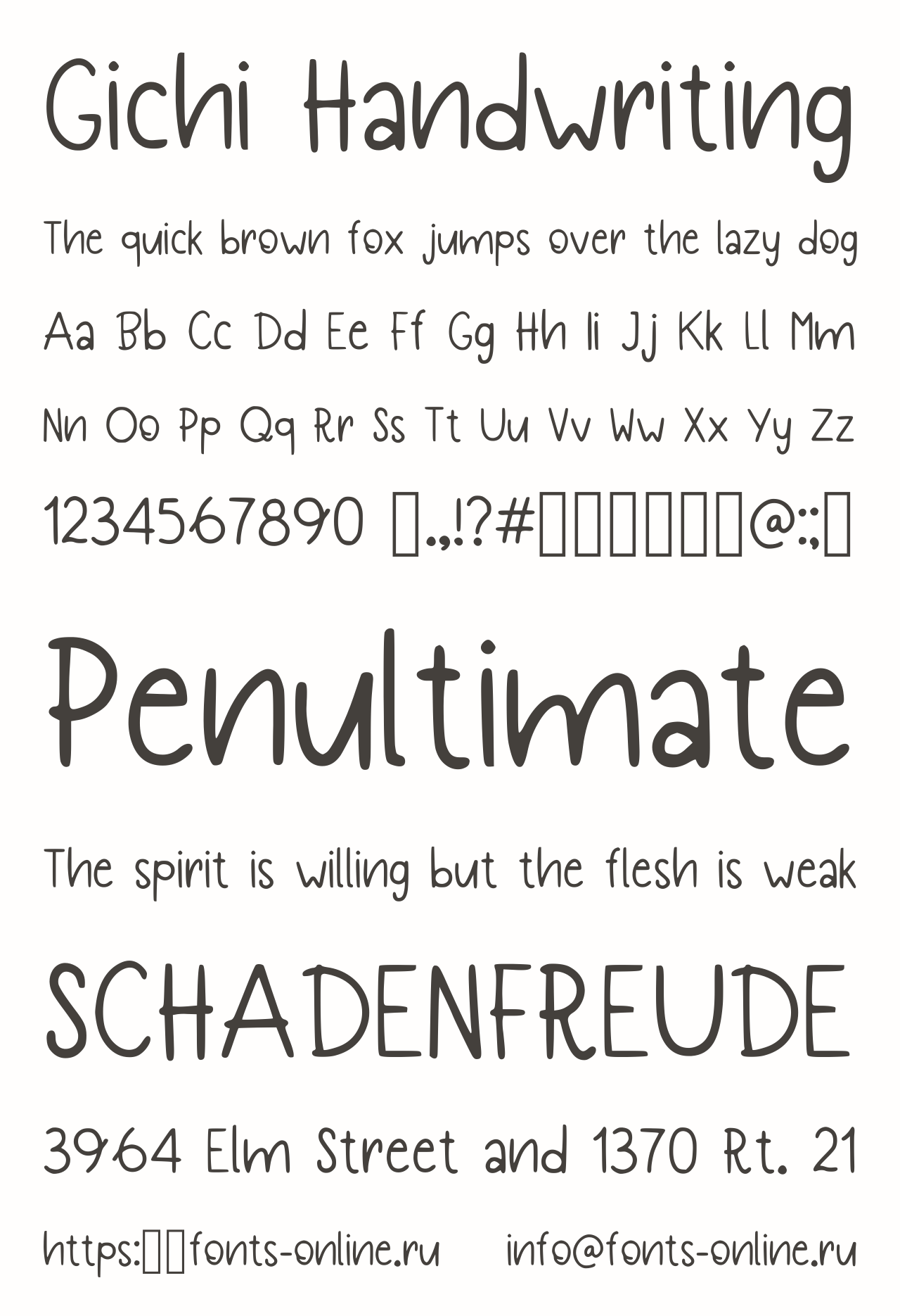 Gichi Handwriting Free Font Download